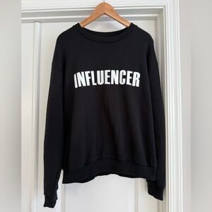 Black Influencer Sweatshirt